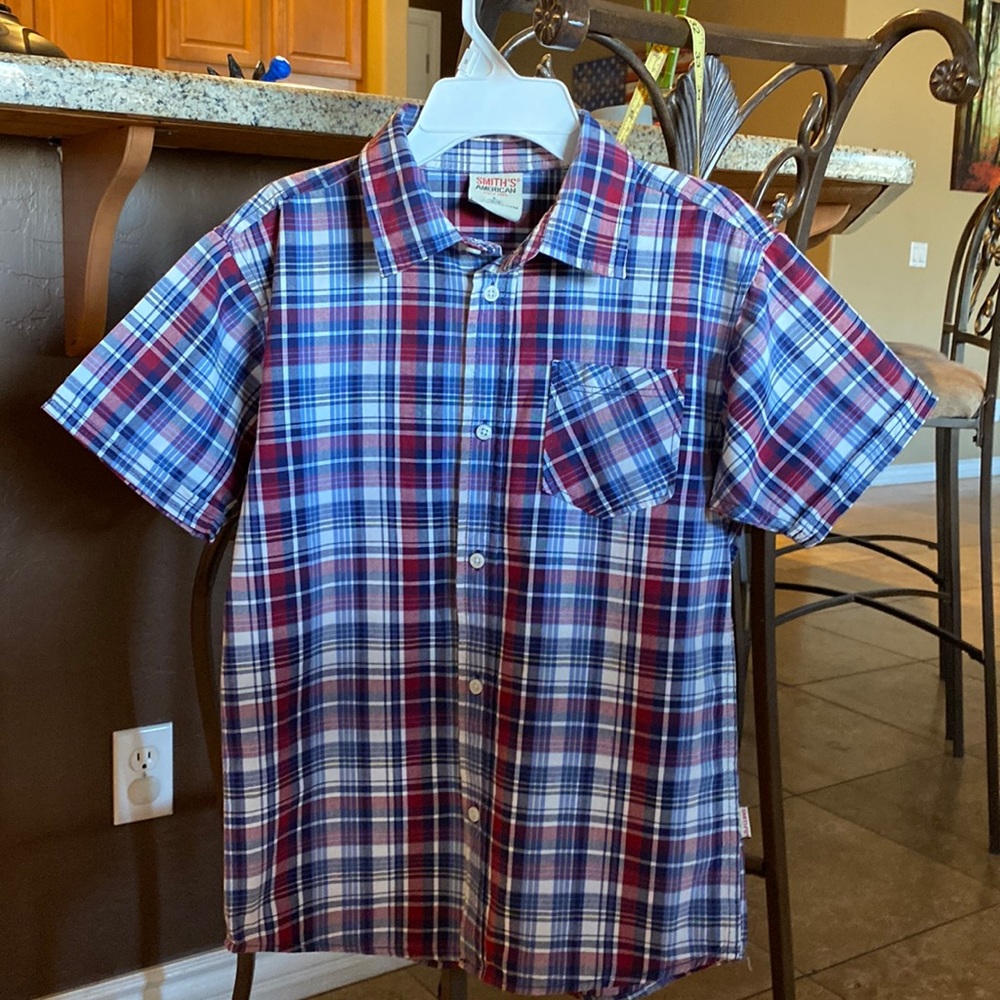 Boys button down long sleeve dress shirt
